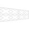 Ekena Millwork Set of Four Panels for 94 1/2"W x 28 1/4"H Fowler Fretwork Wainscot Wall Paneling WPKP14X01X47FLR - alternate 1